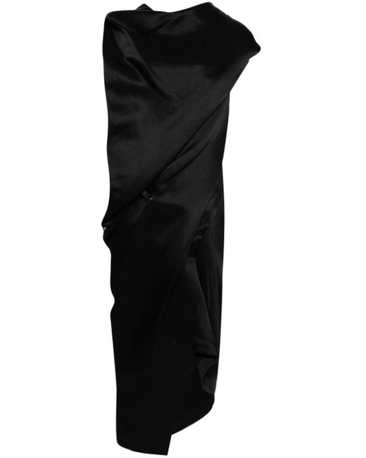 Robe drapée Enveloping Issey Miyake en coloris Black