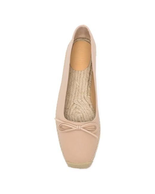 Castaner Natural Pax Bow Leather Espadrilles