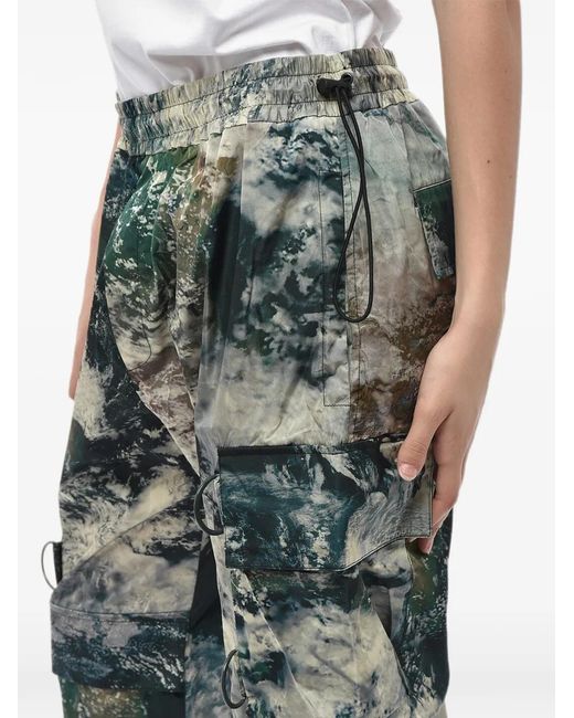 Stella McCartney Green Taylor Printed Cargo Trousers