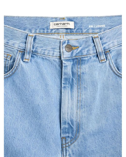 Carhartt Blue Logo-Patch Jeans for men