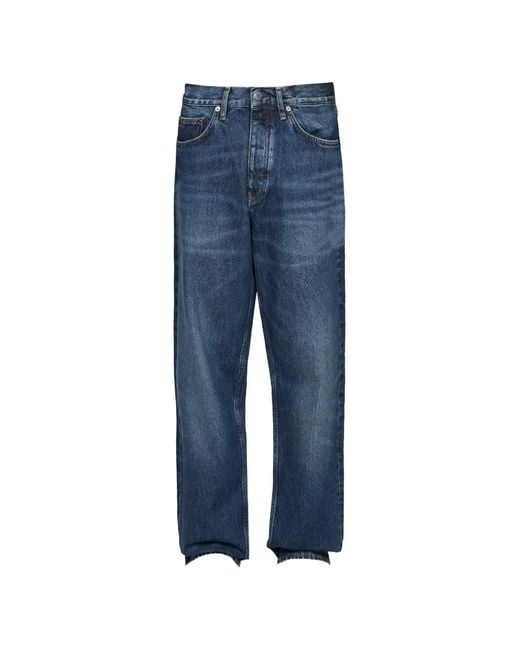 sunflower Blue Faded-Effect Loose-Fit Jeans for men