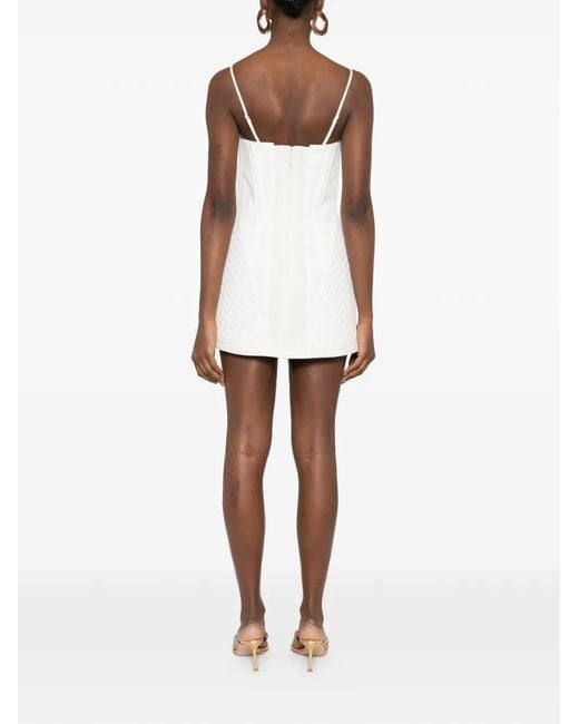 Zimmermann White Strap Structured Dress