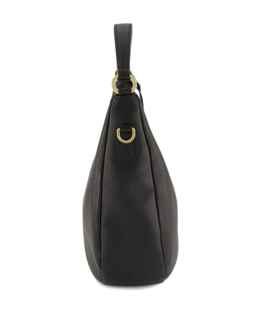 Prada Black Zip Leather Shoulder Bag
