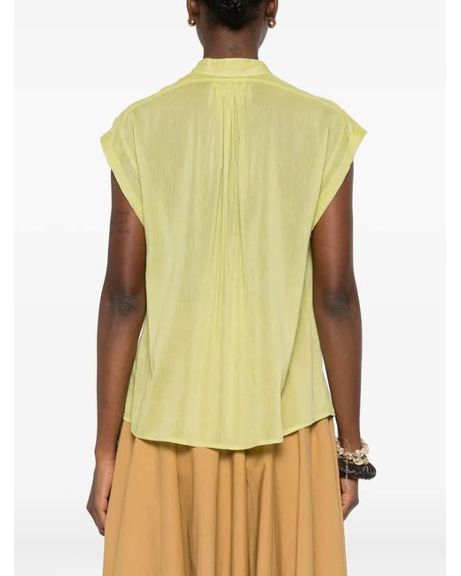 Forte_forte Yellow Buttoned Short-Sleeve Shirt
