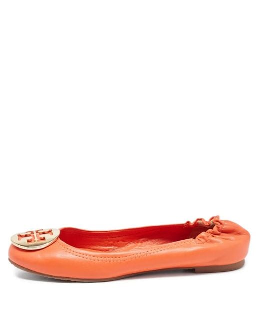 Tory Burch ロゴ フラットシューズ Red