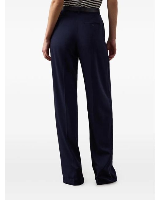 Ralph Lauren Blue Pleated Waist Darts Trousers