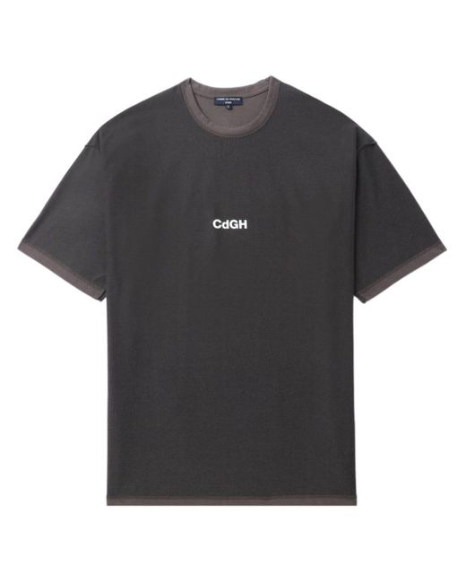 T-shirt con stampa di Comme des Garçons in Black da Uomo