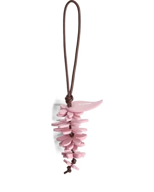 Jil Sander Pink Pine Cone Looped-Strap Charm