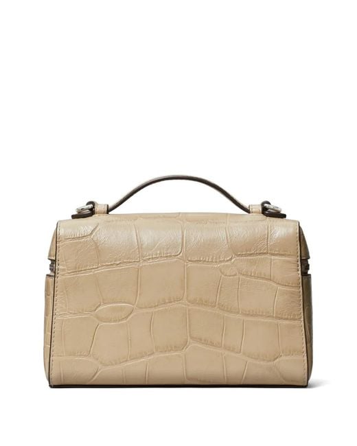 Tory Burch Natural Romy Croc-Effect Mini Bag