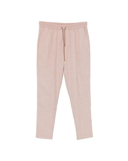 Antony Morato White Drawstring Tapered Trousers for men