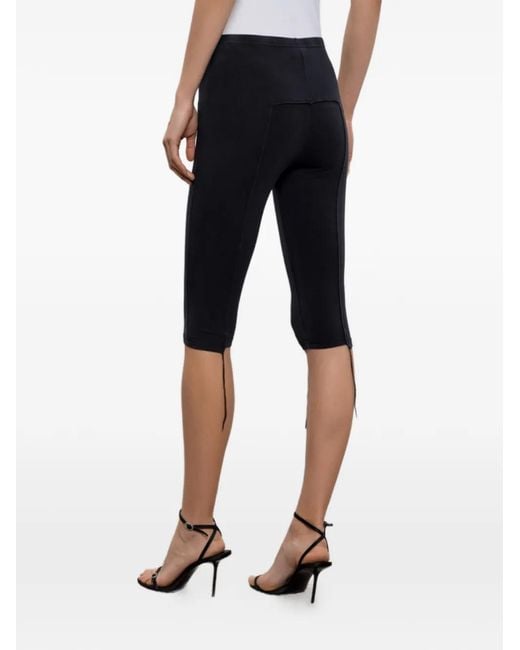 Vetements Black Cut-Up Capri Cotton Trousers