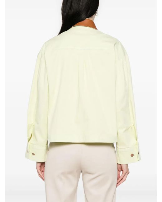 Forte_forte Natural Contrasting-Colour Jacket
