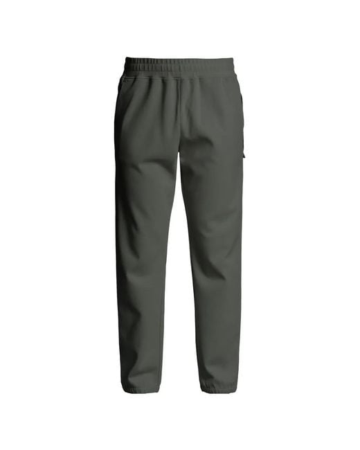 Parajumpers Gray Elasticated-Waist Trousers for men