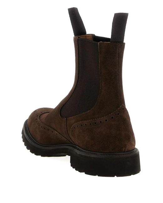 Botas Henry con correa elástica Tricker's de hombre de color Brown