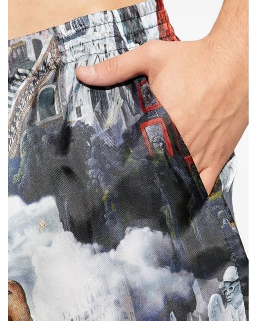 Off-White c/o Virgil Abloh Shorts mit Kordelzug in Gray für Herren