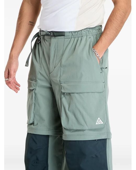 Nike Green Smith Summit Zip Cargo Pants for men
