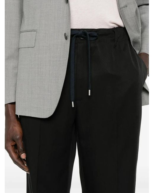 Tintoria Mattei 954 Black Twill Trousers for men