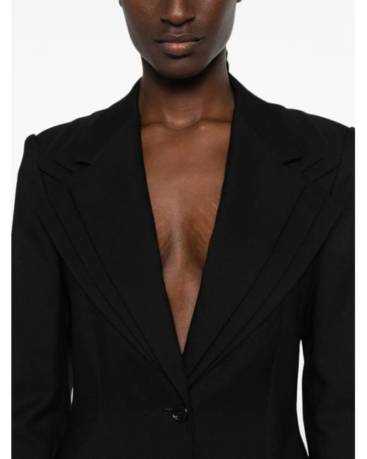 Viktor & Rolf Black Triple-Layer Wool Blazer