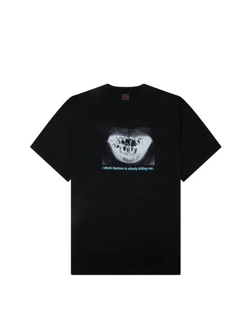 Pleasures Black T-Shirt Decay for men