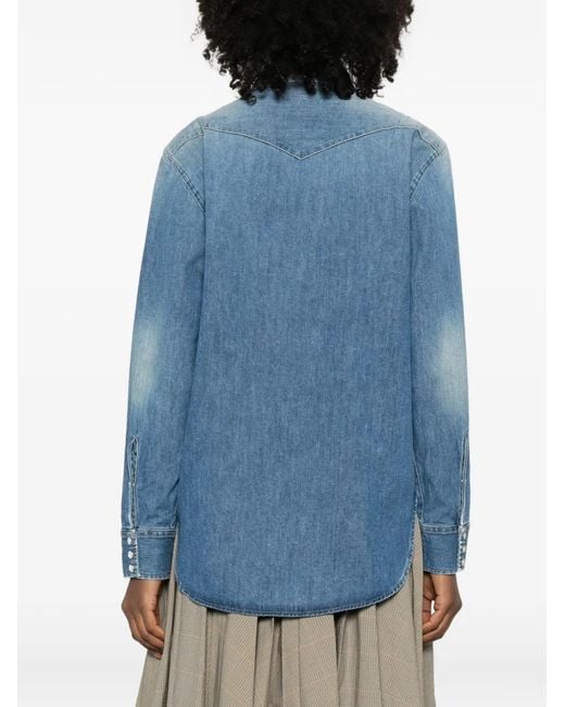 6397 Blue Denim Pocket Shirt