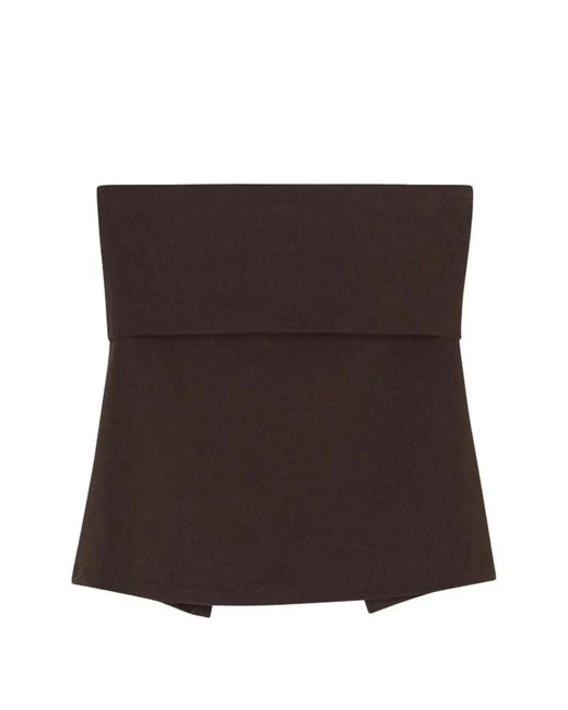 Closed Brown Strapless Tank Top