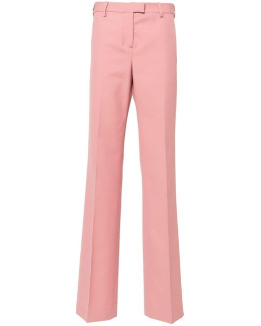 Palm Angels Pink High-waist Tailored Trousers