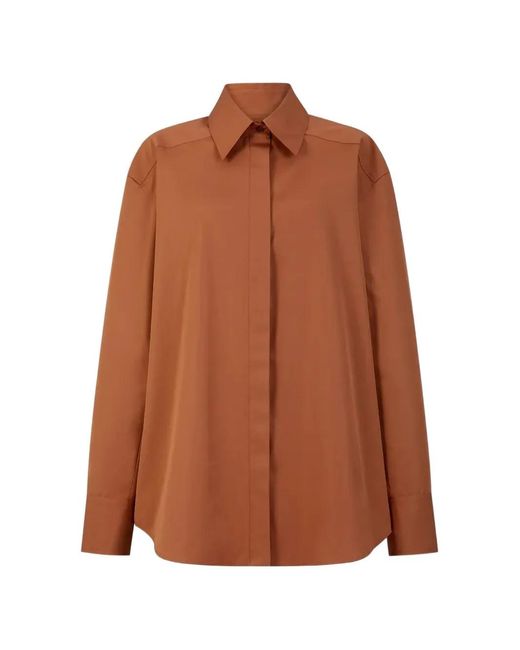 A Line Brown Noa Oversized Shirt