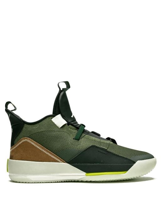 Nike Green X Travis Scott Air 33 Nrg Sneakers