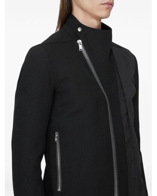 Rick Owens Black Release Zip-Up Lightweight Jacket for men