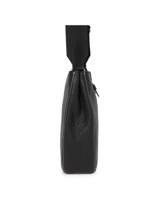 Porter-Yoshida and Co Black Large Cisco Leather Shoulder Bag