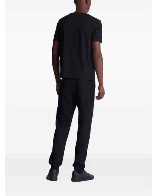 Balmain Black Logo-Print T-Shirt for men