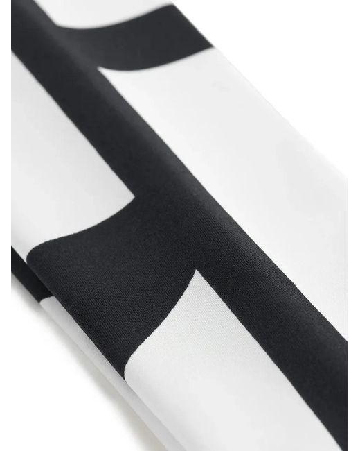Totême  White Monogram-Print Headband