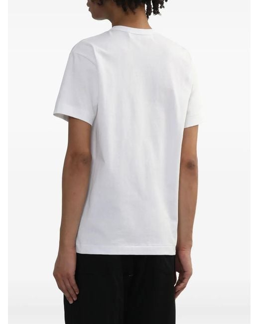 COMME DES GARÇONS PLAY White Heart-Print T-Shirt