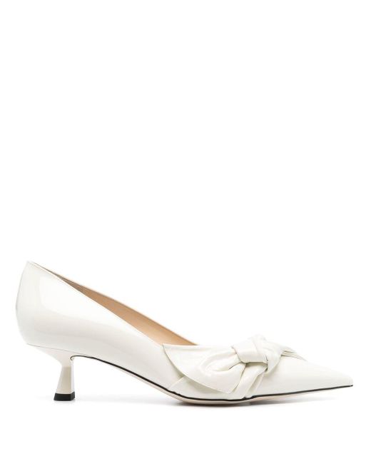 Jimmy Choo Elinor 45mm Pumps in Natural | Lyst