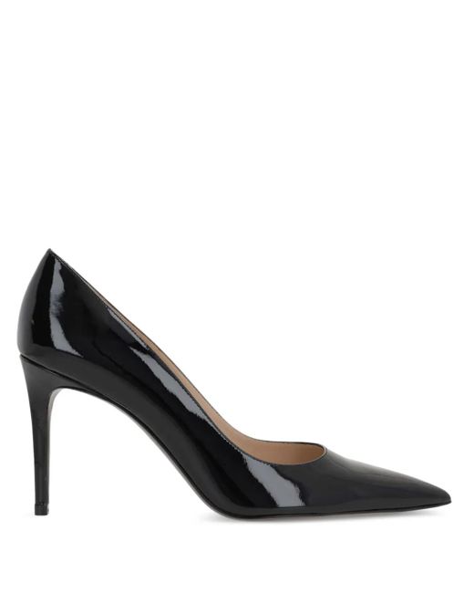 Stuart Weitzman Black 85Mm Stuart Power Pumps