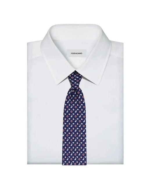 Ferragamo Blue Ties & Bow Ties for men