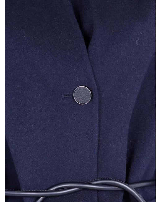Seventy Blue Belted Button-Front Coat