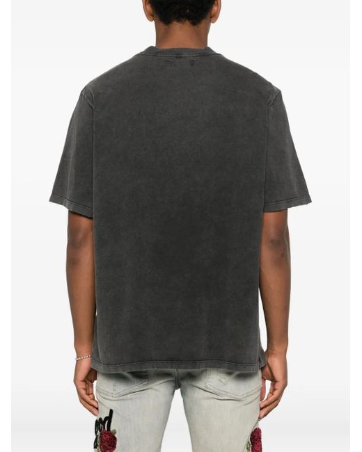 Amiri Black Logo-Print T-Shirt for men