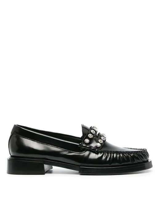 Sandro Black Max Loafer Mit Strass