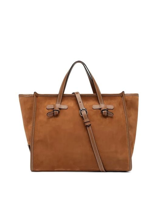 MARCELLA CLUB Brown Marcella Knotted Tote Bag