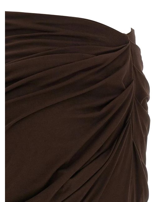 Entire studios Black Drape Maxi Skirt