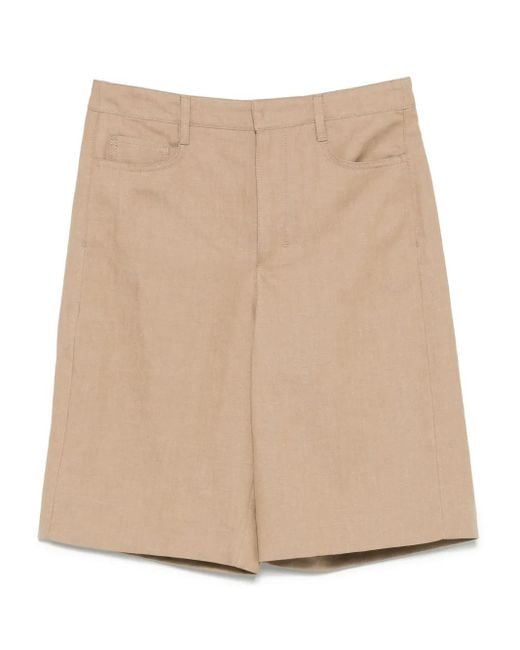 Max Mara 'S 'Eric' Shorts in Natural | Lyst
