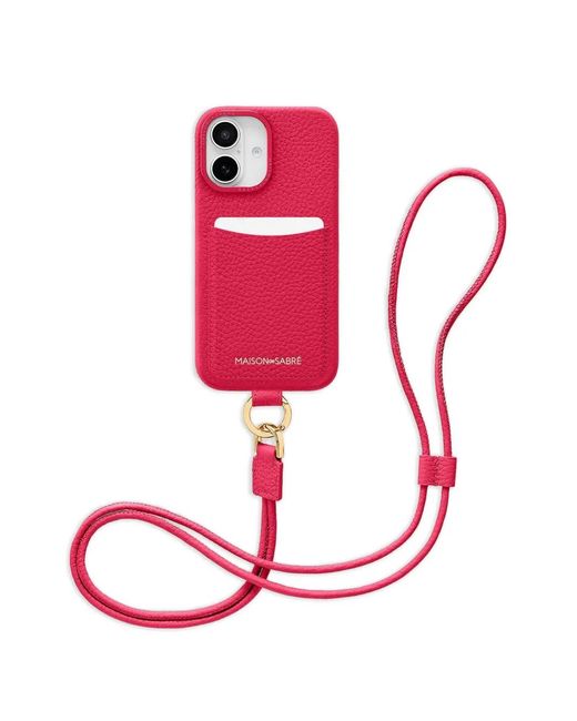 Maison De Sabre Red Sling Iphone 16 Case