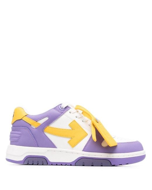 Off-White c/o Virgil Abloh Out Of Office Sneakers in het Purple