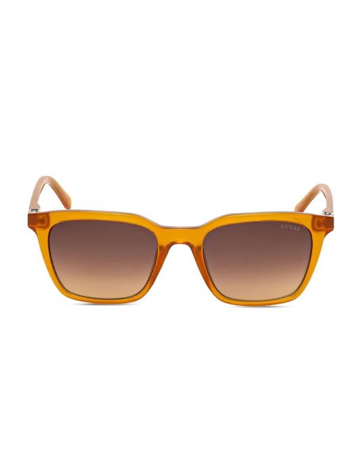 GUESS EYEWEAR Brown Lunettes De Soleil À Monture Carrée for men