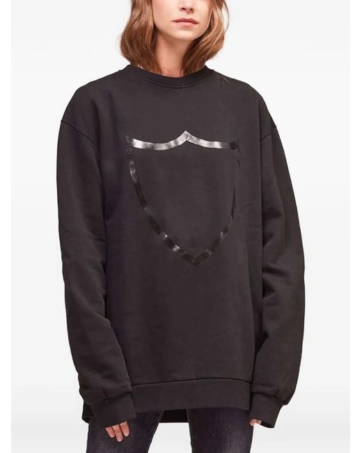 HTC Blue Logo-Print Sweatshirt