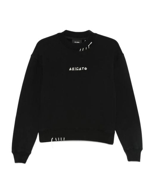 Axel Arigato Black Loops Sweatshirt mit Stickerei