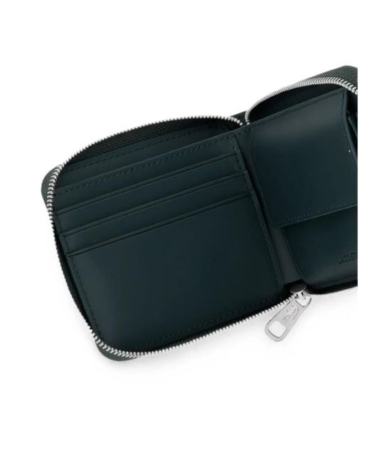Lacoste Gray Monogram-Print Logo-Print Wallet for men