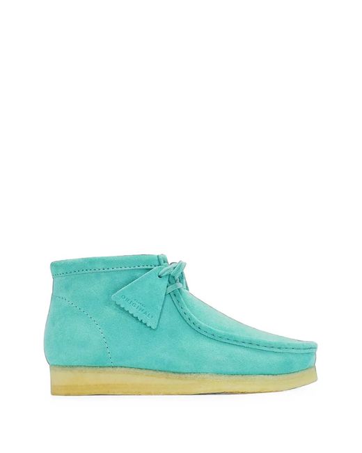 Clarks Blue Wallabee Suede Boots for men