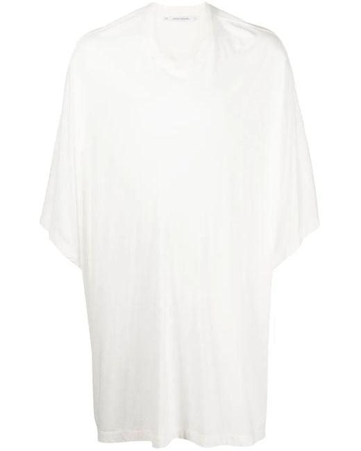 Julius White Drop-Shoulder Cotton-Blend T-Shirt for men